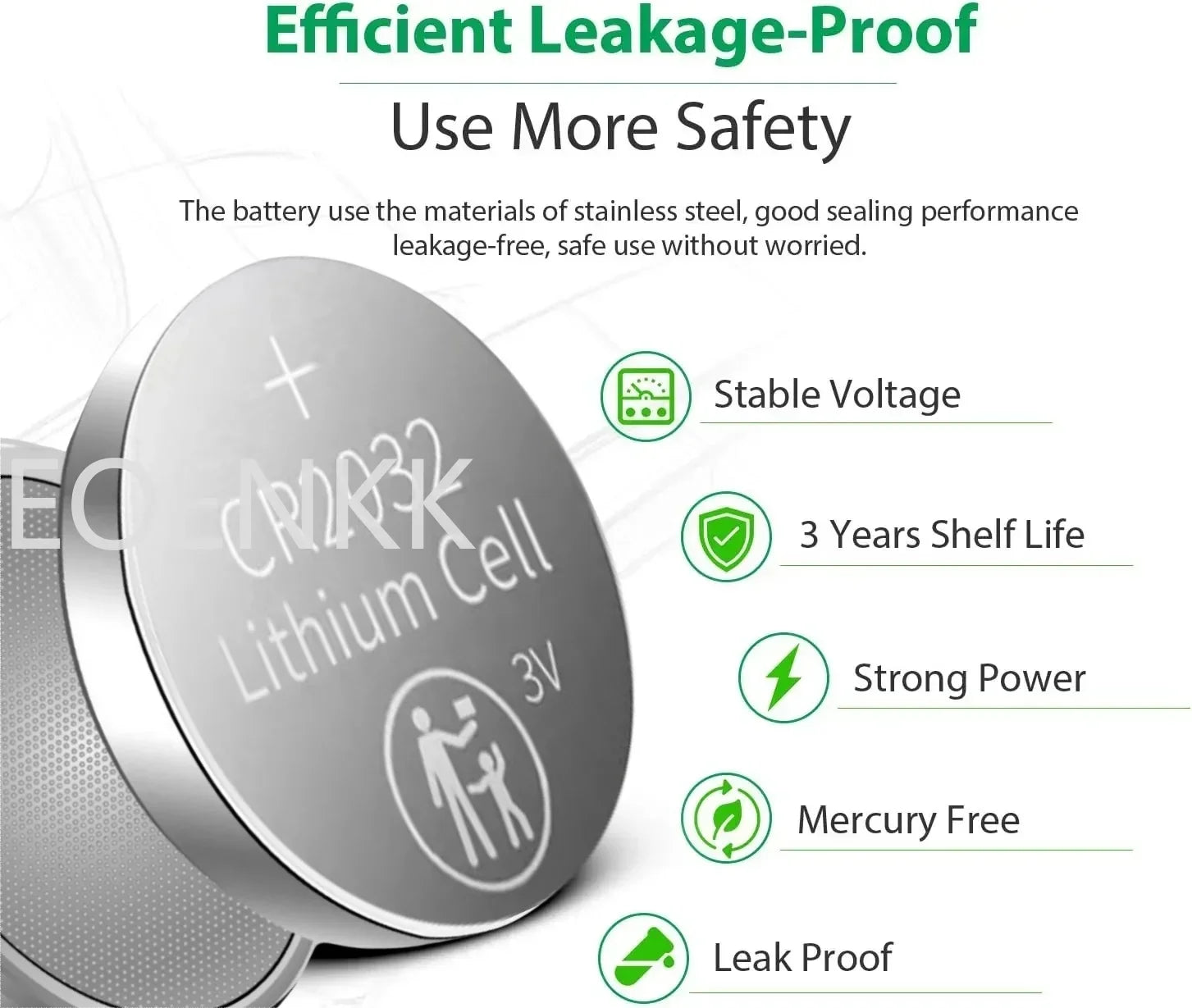 New2-50PCS CR2032 3V Lithium Battery CR 2032 Button Battery For espressGo smart scoop