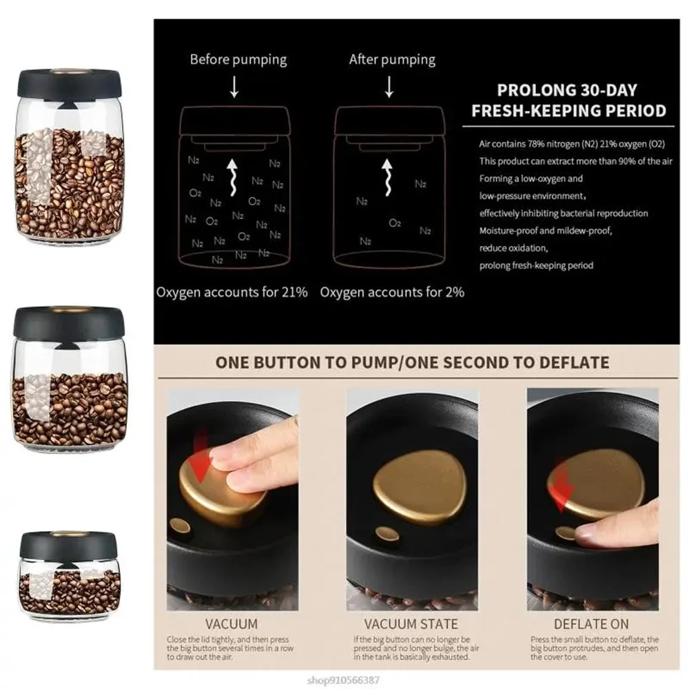 EspressGo FreshSeal Coffee Canister
